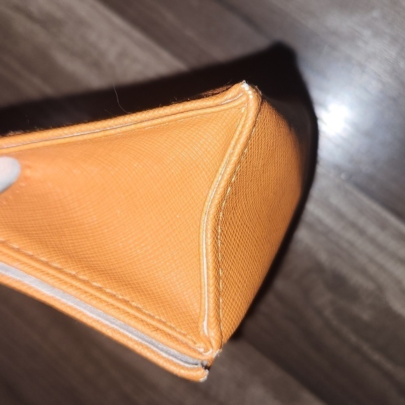 TORY Burch Sunglasses/ Eyeglasses Case Orange with Gold TB Logo - Picture 4 of 5